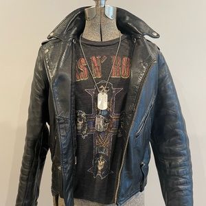 Unisex vintage Harley Davidson leather jacket